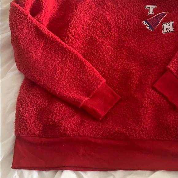 Tommy Hilfiger fluffy red sweater - Picture 2 of 4
